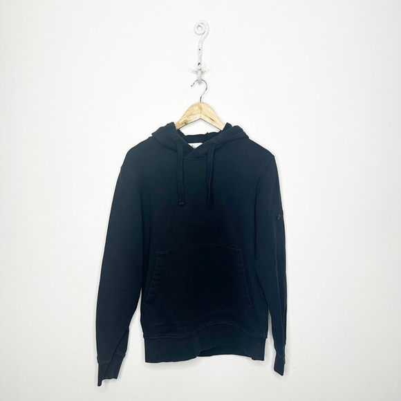 Stone Island Other - STONE ISLAND Cotton Logo Hoodie Mens S Black logo buttons